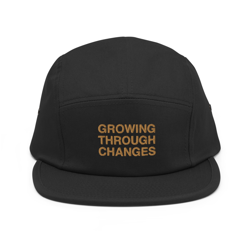 Growing 5 Panel Hat - Black